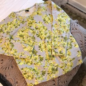 J. Crew floral sweatshirt